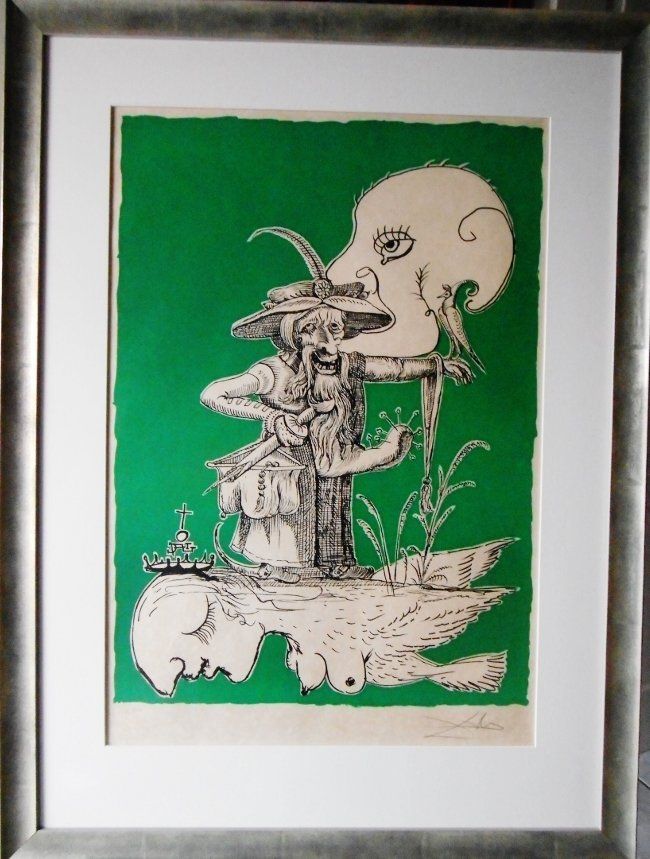 Salvador Dali 1904/1989, détail page de l'artiste